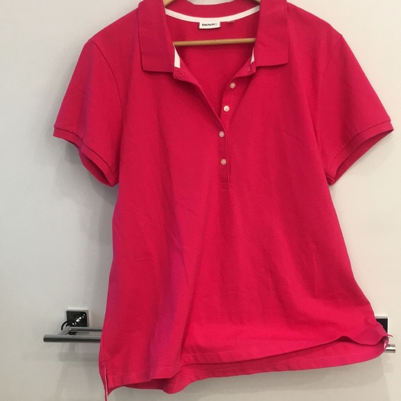 DKNYC polo shirt, hot pink XXL - Picture 5 of 5